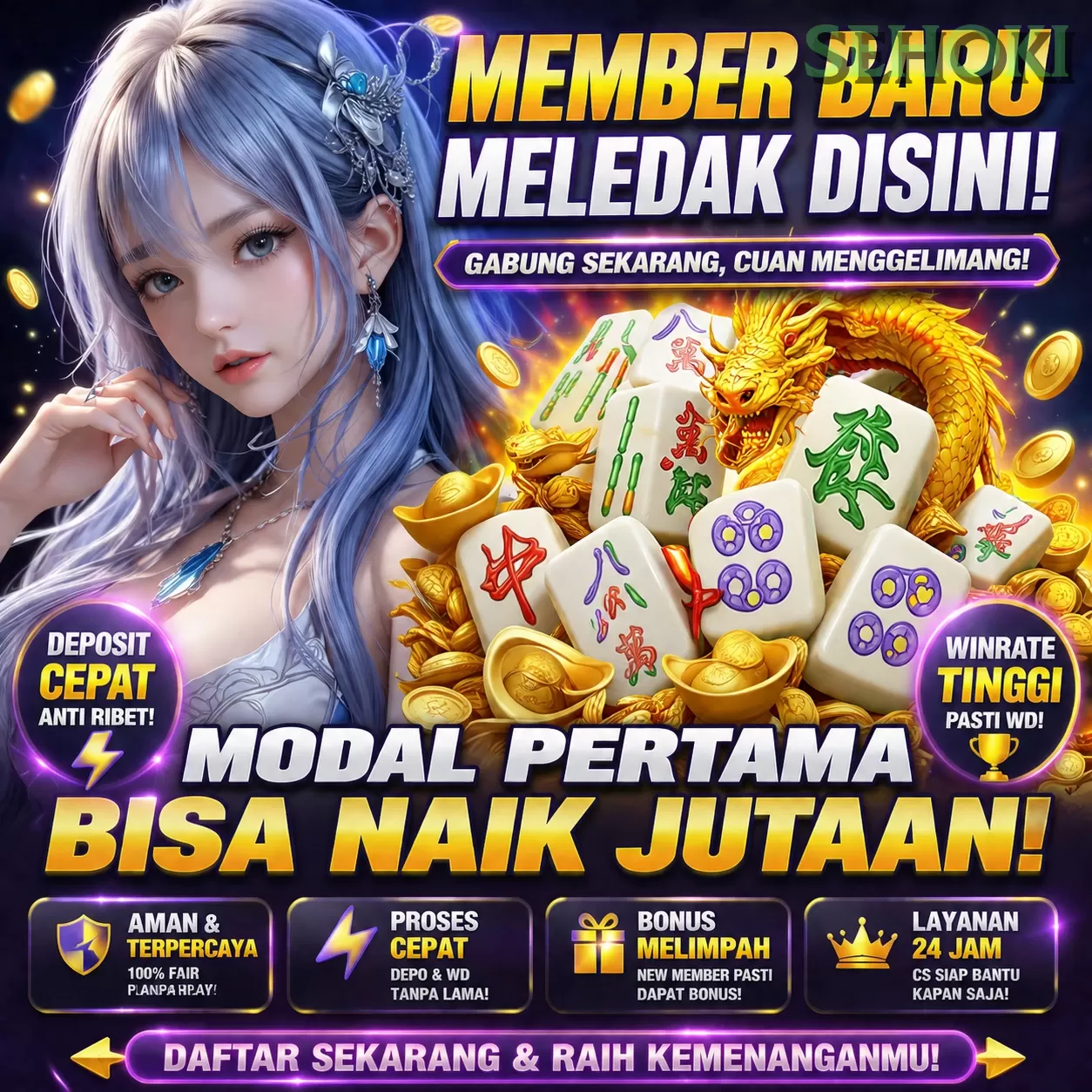 BONUS GARANSI KEKALAHAN SALDO KEMBALI 100_ promotion image